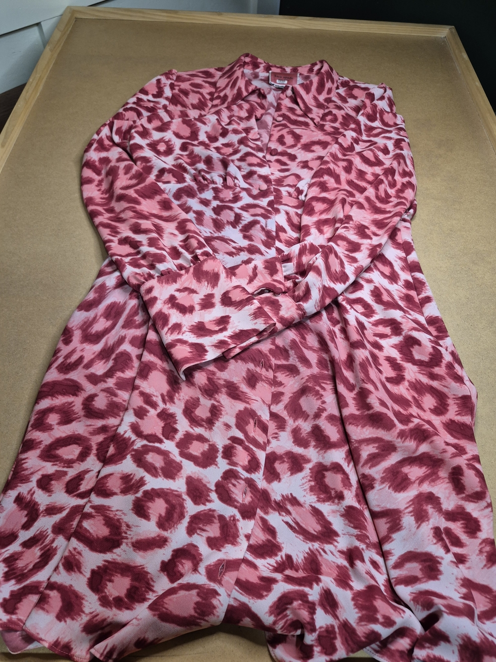 kate spade Pink and Red Long Sleeve Printed Dress